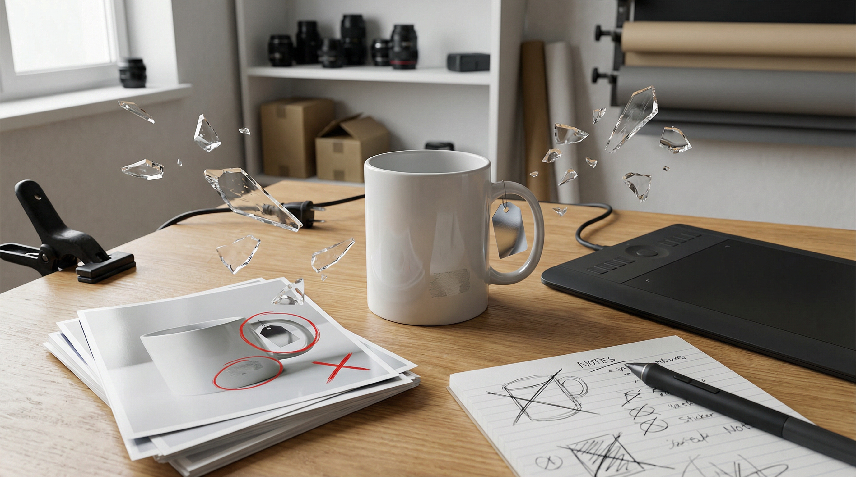 Product photography cleanup using AI object removal to eliminate distracting elements and create professional e-commerce images