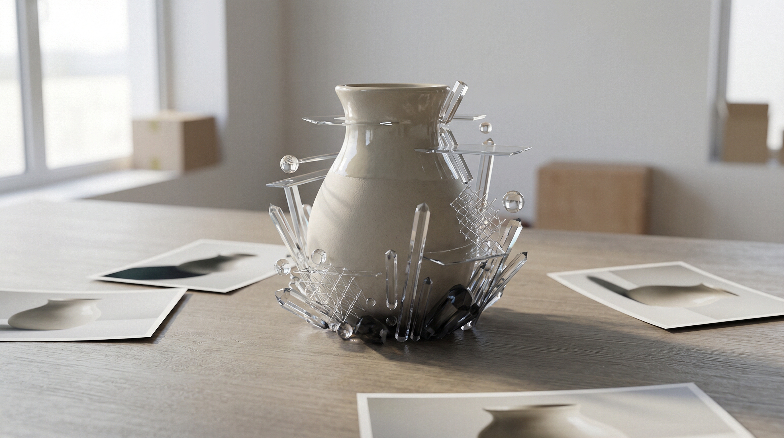 AI shadowing comparison showing product floating without shadow versus grounded with realistic AI-generated shadow