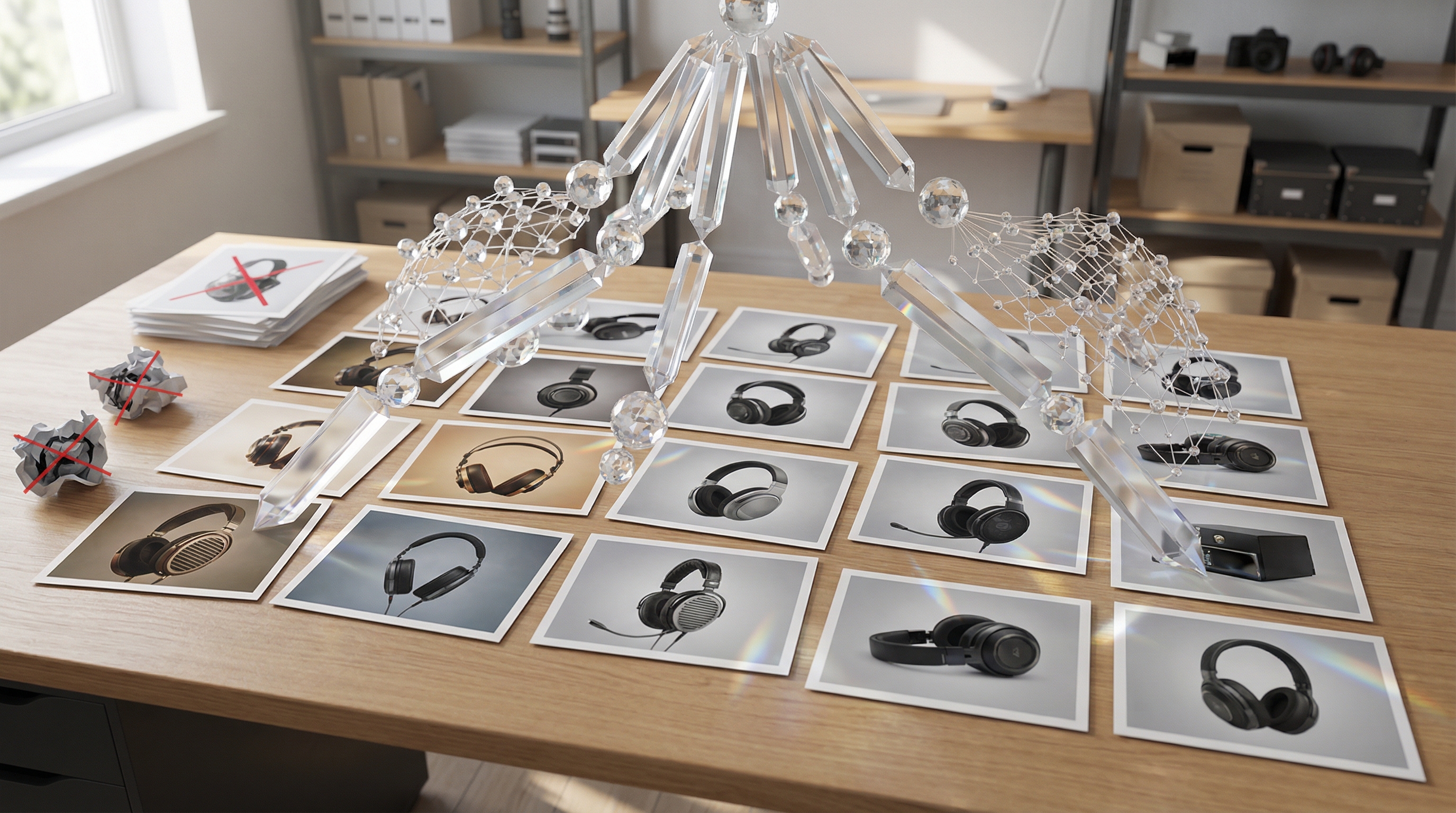 Nano Banana Image-to-Image transformation showing product photos converted to luxury marble backgrounds with golden hour lighting